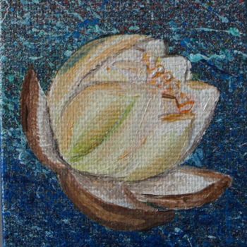 Pittura intitolato "Blue-lotus2.jpg" da Dookar Dickyi, Opera d'arte originale