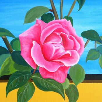 Painting titled "heart-rose.jpg" by Dookar Dickyi, Original Artwork
