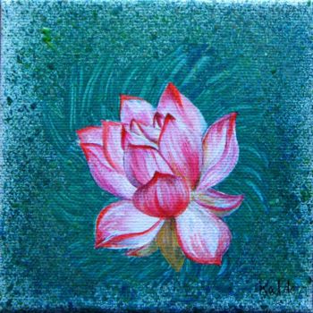 Painting titled "Lotus" by Dookar Dickyi, Original Artwork