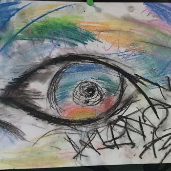 "The eye of lies./Ок…" başlıklı Resim Ds tarafından, Orijinal sanat, Pastel