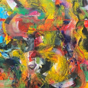 Картина под названием "пятно" - Дарья Семенчук, Подлинное произведение искусства, Гуашь