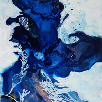 Pittura intitolato "Deep Sea I." da Dora Stork, Opera d'arte originale, Acrilico