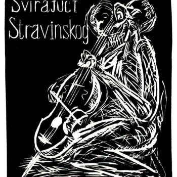 Artcraft με τίτλο "Playing Stravinsky" από Tolja, Αυθεντικά έργα τέχνης