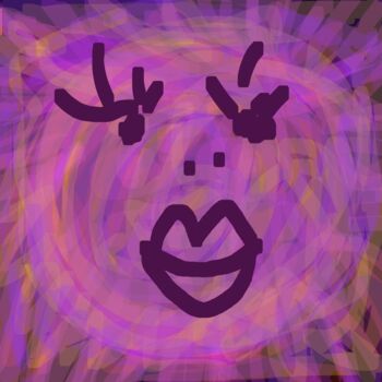 Digital Arts titled "Ultra violette" by Mélanie Cavalec, Original Artwork, 2D Digital Work