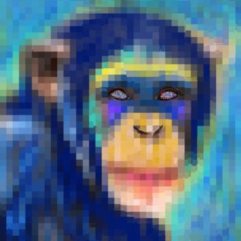 Digital Arts titled "Crypto monkey" by Mélanie Cavalec, Original Artwork, 2D Digital Work