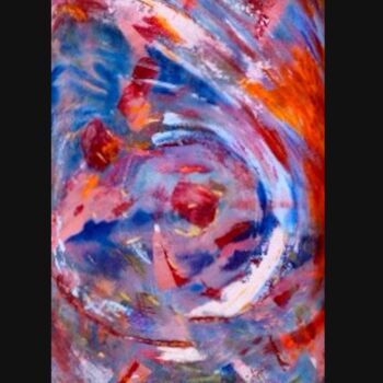 Painting titled "abstract visiion in…" by Dorienne Carmel, Original Artwork, Oil