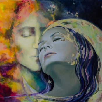 Pintura intitulada "Another King of Rha…" por Dorina Costras, Obras de arte originais, Acrílico