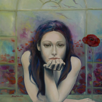 Malerei mit dem Titel "Introversion" von Dorina Costras, Original-Kunstwerk, Öl