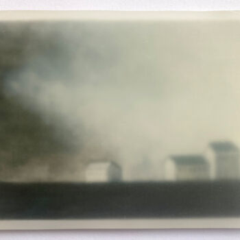 Drawing titled "In the fog 1" by Dorine Knecht, Original Artwork, Pastel Mounted on Other rigid panel