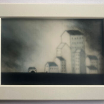Drawing titled "Indicible 2" by Dorine Knecht, Original Artwork, Pastel Mounted on Other rigid panel