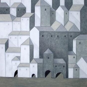Картина под названием "A la surface" - Dorine Knecht, Подлинное произведение искусства, Пастель