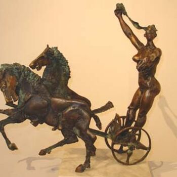 Sculptuur getiteld "victoire" door Dorin Lupea, Origineel Kunstwerk