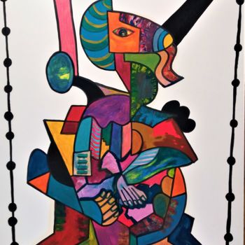 Malerei mit dem Titel "OKOANE" von Dorin Zahariuc (DorinZ), Original-Kunstwerk, Öl