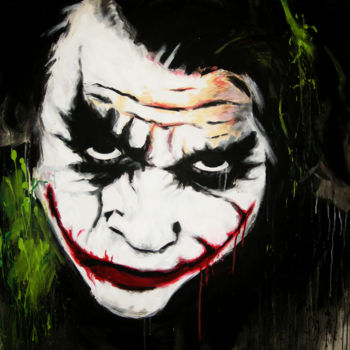 Peinture intitulée "Joker" par Doris Maria Weigl, Œuvre d'art originale, Acrylique