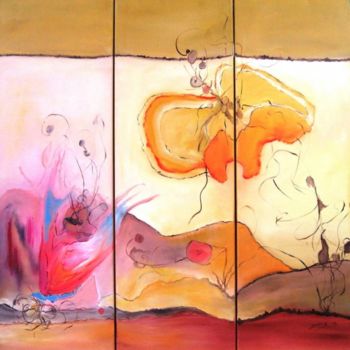 Malerei mit dem Titel "Desert Flower" von Doris Cohen, Original-Kunstwerk