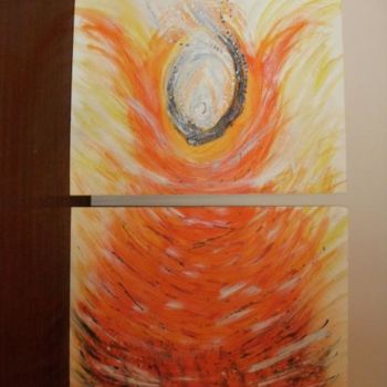 Pintura titulada "fire" por Doris Pace, Obra de arte original, Oleo