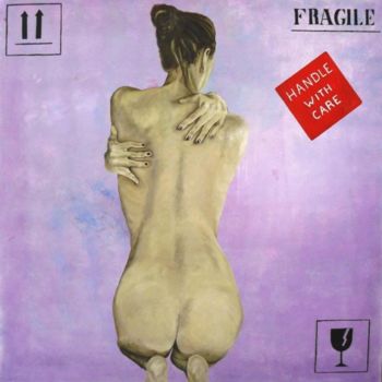 Pintura titulada "fragilité féminine" por Madorssane, Obra de arte original, Oleo