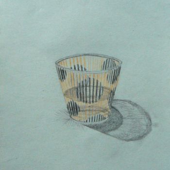 Disegno intitolato "verre 1" da Madorssane, Opera d'arte originale, Altro