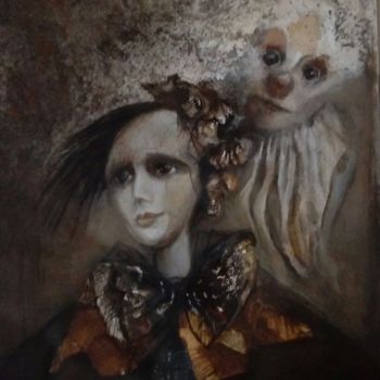 Картина под названием "Sin titulo" - Dorota Leniec-Lincow, Подлинное произведение искусства, Акварель