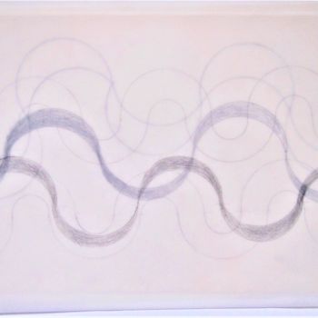 Disegno intitolato "waves overlapping (…" da Dorothea Breit, Opera d'arte originale, Matita