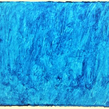 Pittura intitolato "blue lightning" da Dorothea Breit, Opera d'arte originale, Lacca