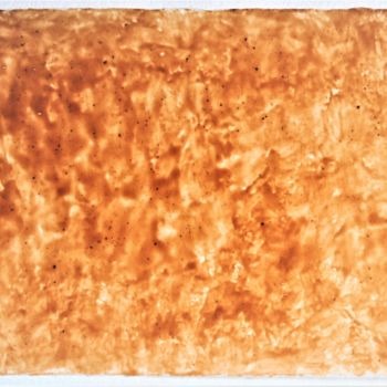 Pittura intitolato "caramel crust" da Dorothea Breit, Opera d'arte originale, Lacca