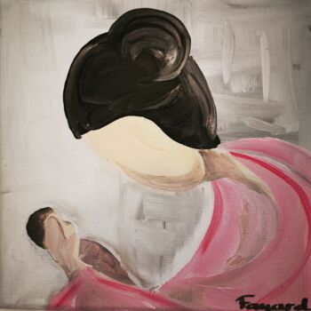 Peinture intitulée "Maternité 1" par Dorothée Fayard, Œuvre d'art originale, Acrylique Monté sur Châssis en bois