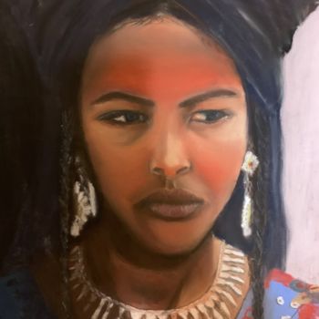 Peinture intitulée "Afrique" par Dorothée Kergoat, Œuvre d'art originale, Pastel