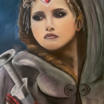 Картина под названием "Anna" - Dorothée Kergoat, Подлинное произведение искусства, Пастель