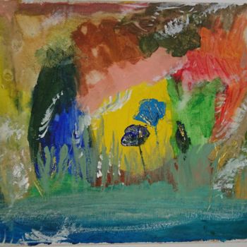 Peinture intitulée "Sunset at the lake" par Dorothy`S Workshop., Œuvre d'art originale, Acrylique