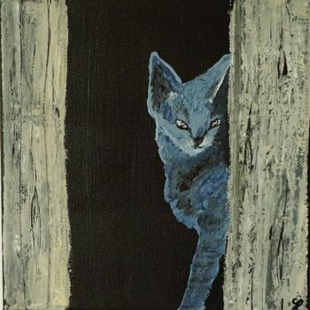 Malerei mit dem Titel "at night..." von Dorothy`S Workshop., Original-Kunstwerk, Acryl