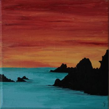 Картина под названием "at the sunset..." - Dorothy`S Workshop., Подлинное произведение искусства, Акрил
