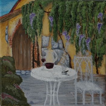 Painting titled "afternoon in Bordea…" by Dorothy`S Workshop., Original Artwork, Oil