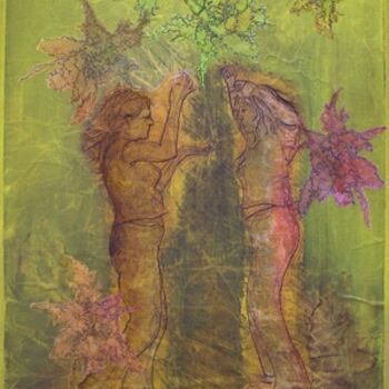 「Flamenco」というタイトルの絵画 Dorte Bundesenによって, オリジナルのアートワーク, オイル