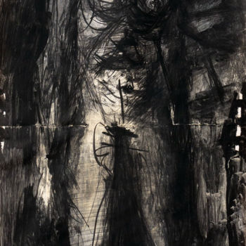 Pittura intitolato "Stranger Ink painti…" da Ulugbek Doschanov, Opera d'arte originale, Inchiostro