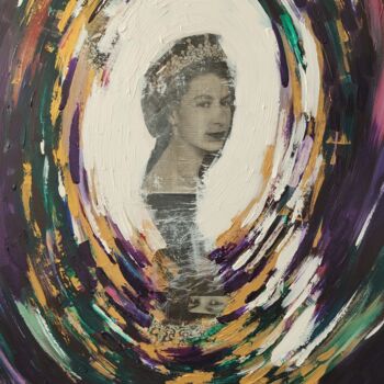 Pittura intitolato "The Queen" da Douglas Findlay, Opera d'arte originale, Acrilico