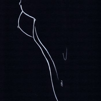 Drawing titled "Les seins de Julie" by Doumé Francky, Original Artwork, Marker