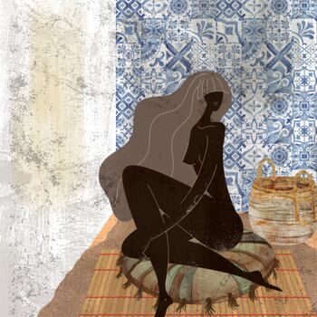 Arts numériques intitulée "My bohemian room" par Dounia Jaaboub, Œuvre d'art originale, Peinture numérique