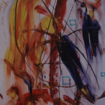Painting titled "samedi soir" by Eric Douniau, Original Artwork