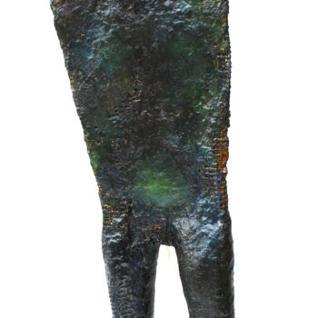 Sculpture titled "LE 5 EME JOUR" by Dov Melloul, Original Artwork, Resin Mounted on Other rigid panel