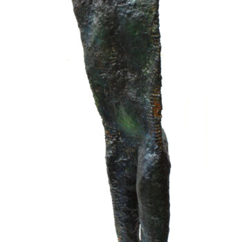 Skulptur mit dem Titel "LE 5 EME JOUR - 3/4" von Dov Melloul, Original-Kunstwerk, Draht