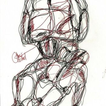 Disegno intitolato "17JANVIER 2013" da Dov Melloul, Opera d'arte originale