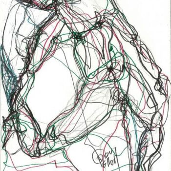 Disegno intitolato "14 MARS 2013" da Dov Melloul, Opera d'arte originale