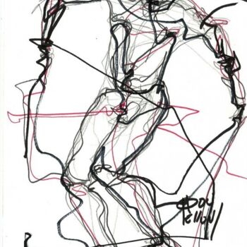 Drawing titled "6 AVRIL 2013" by Dov Melloul, Original Artwork