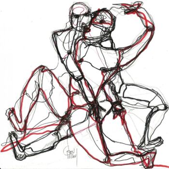 Disegno intitolato "4 MAI 2013" da Dov Melloul, Opera d'arte originale