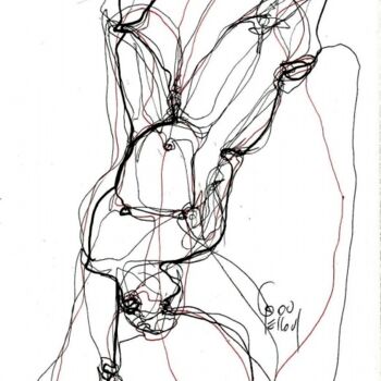 Disegno intitolato "2-juin 2013" da Dov Melloul, Opera d'arte originale