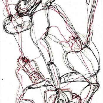 Drawing titled "23-juin 2013  FETE…" by Dov Melloul, Original Artwork