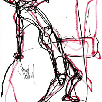 Desenho intitulada "6-aout-2013" por Dov Melloul, Obras de arte originais
