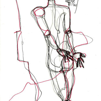 Drawing titled "26-aout-2O13  MAINS…" by Dov Melloul, Original Artwork