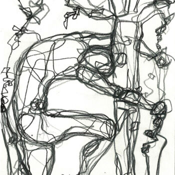 Drawing titled "1-sept 2013 MON ARB…" by Dov Melloul, Original Artwork